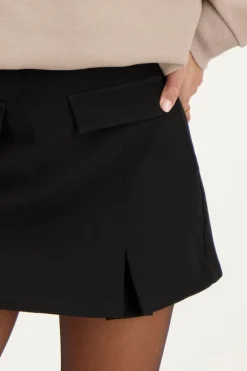 Zwarte Skort Met Zakken