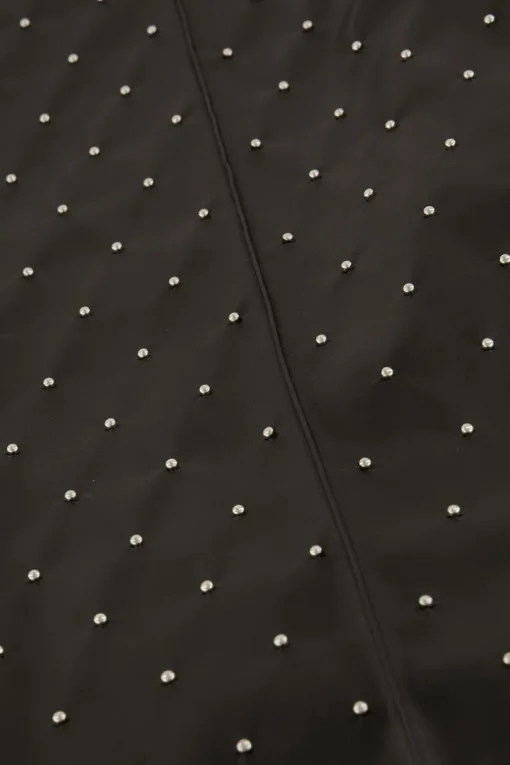 Zwarte Straight Leg Broek Met Studs