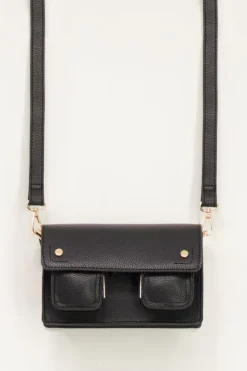 Zwarte Tas Met Twee Vakken