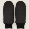Zwarte Wanten Met Padded Hartjes