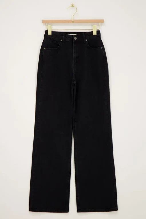 Zwarte Wide Leg Jeans