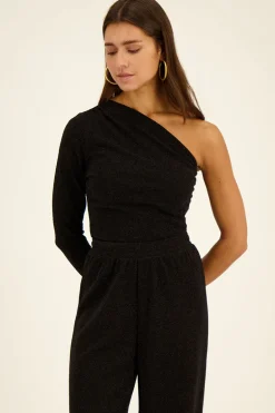Zwarte Wide Leg Met Lurex