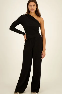 Zwarte Wide Leg Met Lurex