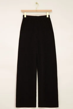 Zwarte Wide Leg Met Lurex