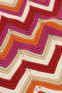 Ajour Haltertop Met Zigzag Print