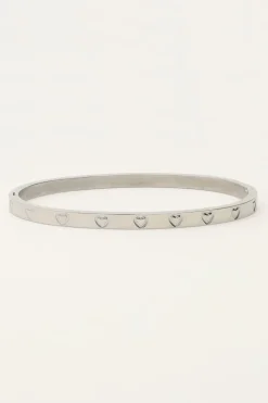 Bangle Met Gegraveerde Hartjes