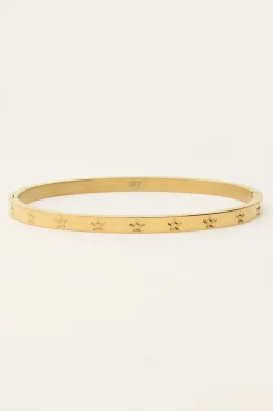 Bangle Met Gegraveerde Sterretjes