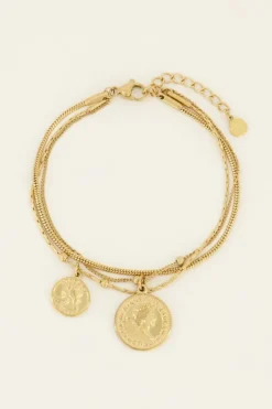 Driedubbele Armband Met Bedels