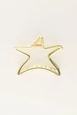 Gouden Haarclip Met Grote Ster
