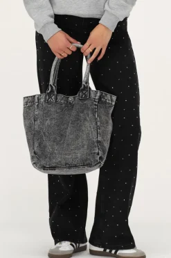 Grijze Denim Mini Shopper