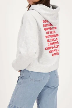 Grijze Hoodie Paris City