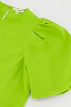 Groene Top Met Pofmouwen