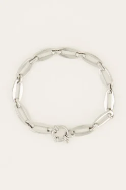 Iconic Schakelarmband Met Groot Slot