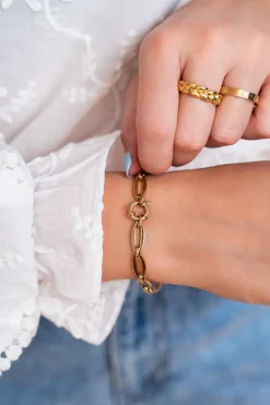 Iconic Schakelarmband Met Groot Slot