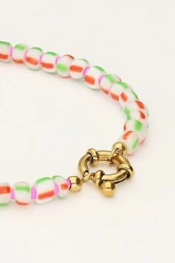 Island Groene Kralen Armband Met Slotje