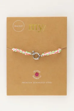 Island Groene Kralen Armband Met Slotje