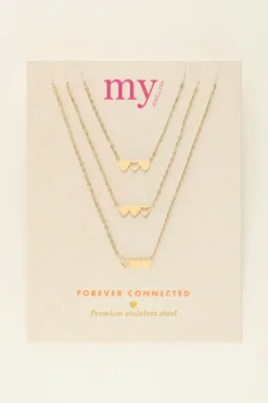 Kettingen Set Drie Hartjes