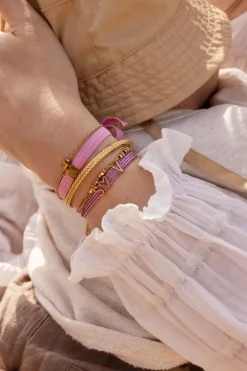 Minimalistische Armband Met Cube Initial