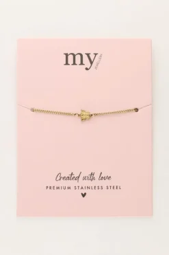 Minimalistische Armband Met Vlinder