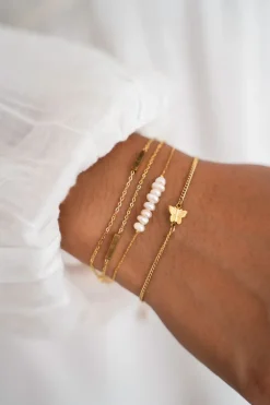 Minimalistische Armband Met Vlinder