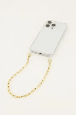 Telefoonkoord Met Gouden Schakel