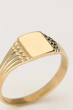 Vintage Rechthoekige Zegelring