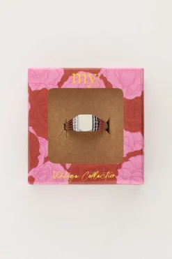 Vintage Rechthoekige Zegelring