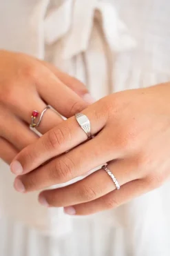 Vintage Rechthoekige Zegelring