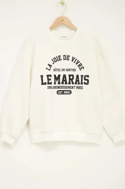 Witte Sweater La Joie De Vivre