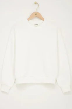 Witte Sweater Met Paris Backprint