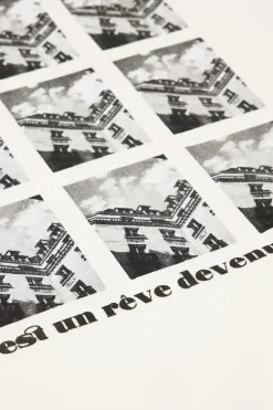 Witte Sweater Met Paris Backprint