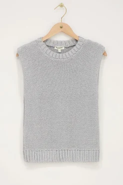 Zilveren Lurex Spencer Met Schoudervulling