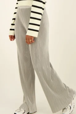 Zilveren Plissé Broek